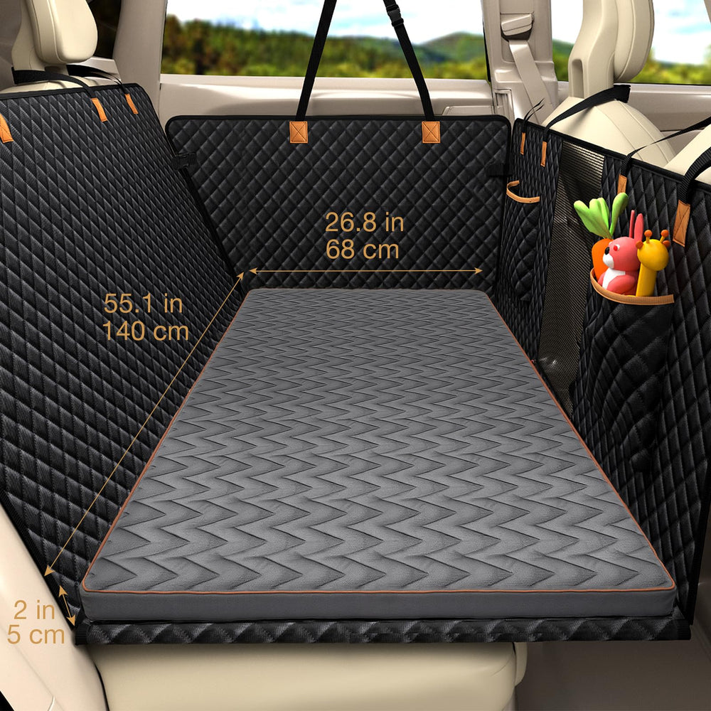 Lekereise cama para perro auto con doble-antideslizante mantiene estable la cama.