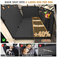 Lekereise extensor de asiento trasero amplia espacio para perros.