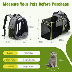 Lekereise gato mochila espacio ampliable para que el gato se mueva con comodidad