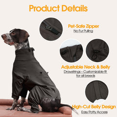 LeleTail traje de recuperación con ajuste de cuello y pecho para un ajuste personalizado.