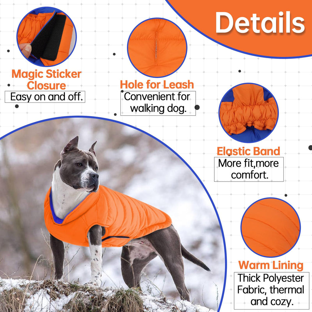 LeLePet abrigo de perro con cierre de velcro, ajuste seguro para salidas activas.