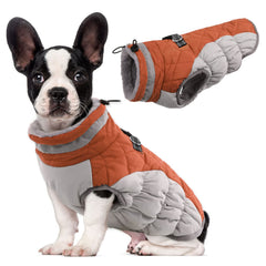 LeLePet abrigo de perro, vista frontal, calor cómodo para paseos al aire libre.