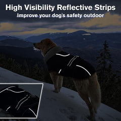 LeLePet prenda con bandas reflectivas para mayor visibilidad nocturna.
