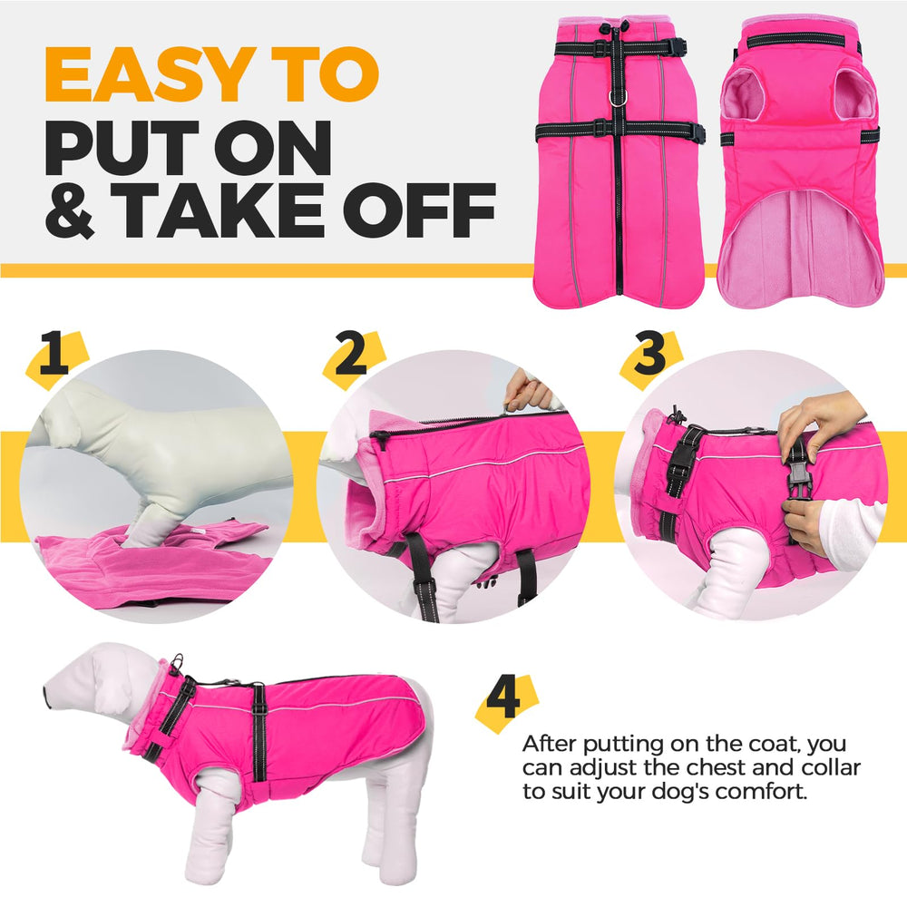 Lelepet capa invierno perro tallas XS-3XL, ajuste para diversas razas y tamaños.