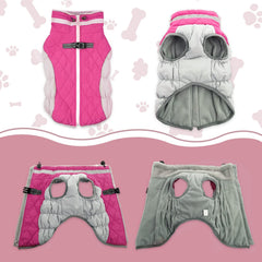 LeLePet capa para perro, detalle reflectivo nocturno, aumenta seguridad al caminar de noche.
