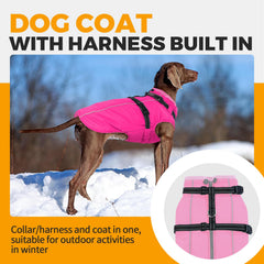 Lelepet capa perro impermeable forro polar, mantiene seco en lloviznas y días fríos.