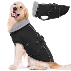 LeLePet capa impermeable para perro, frente, protección contra lluvia y viento.