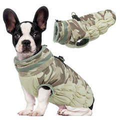 LeLePet capa de invierno para perro con arnés integrado, ideal para paseos diarios.