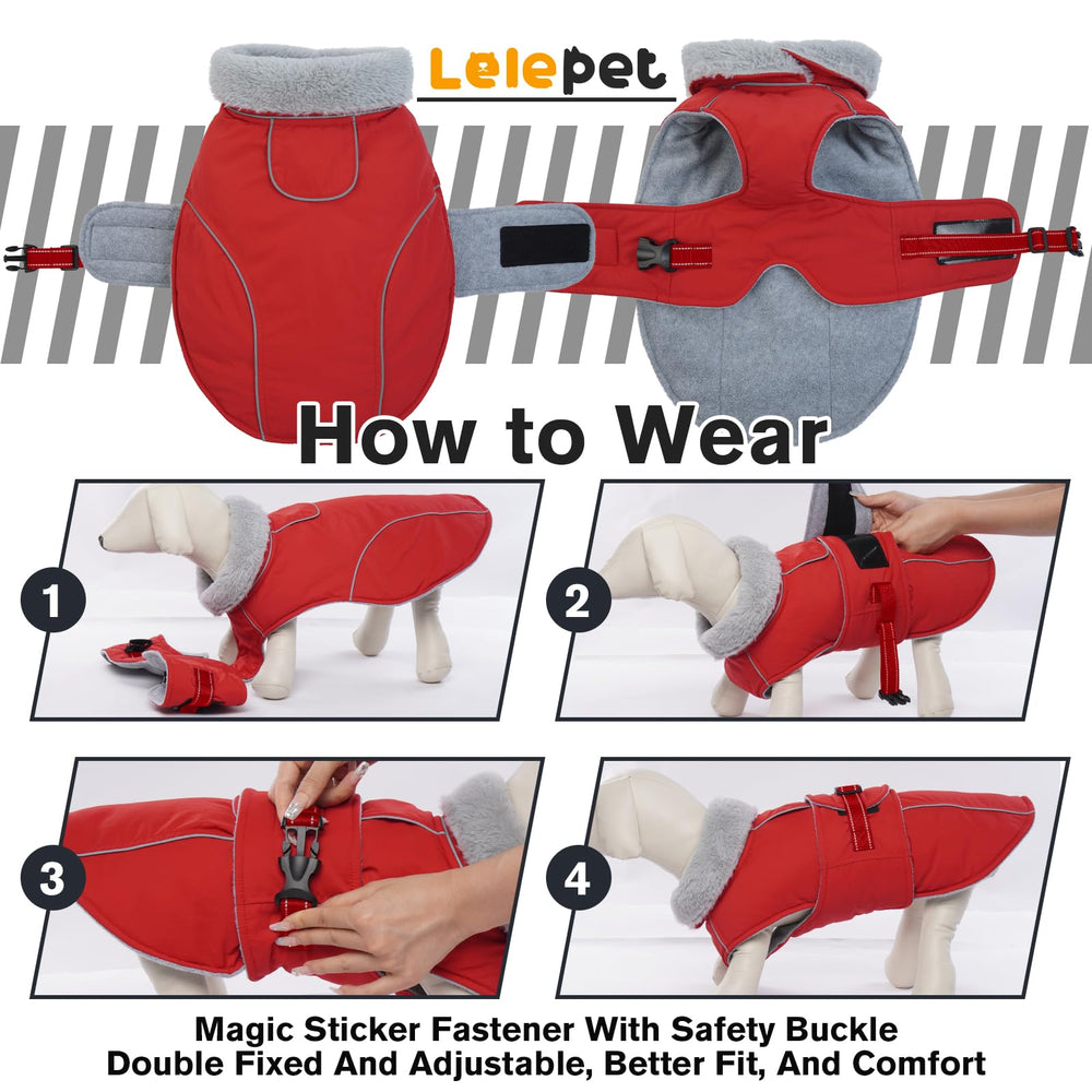 Lelepet abrigo perro tiras reflectivas para visibilidad nocturna