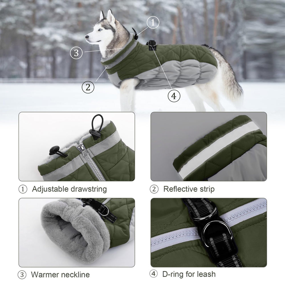 LeLePet chaleco perro reflectante tira, visibilidad nocturna para caminar de noche