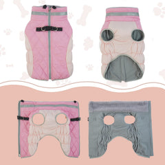 LeLePet chaqueta para perro reflectante, mejora la visibilidad nocturna.