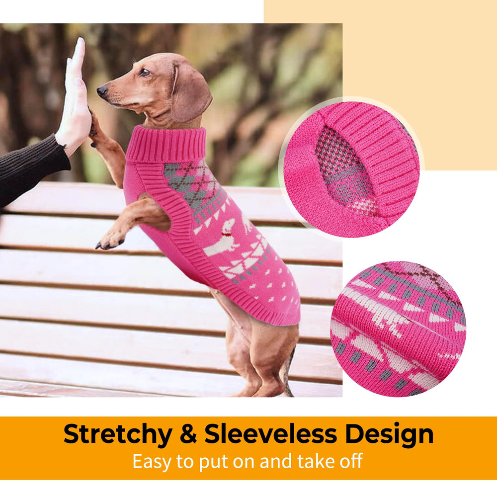 LeLePet sudadera dachshund motivos tejidas exclusivas