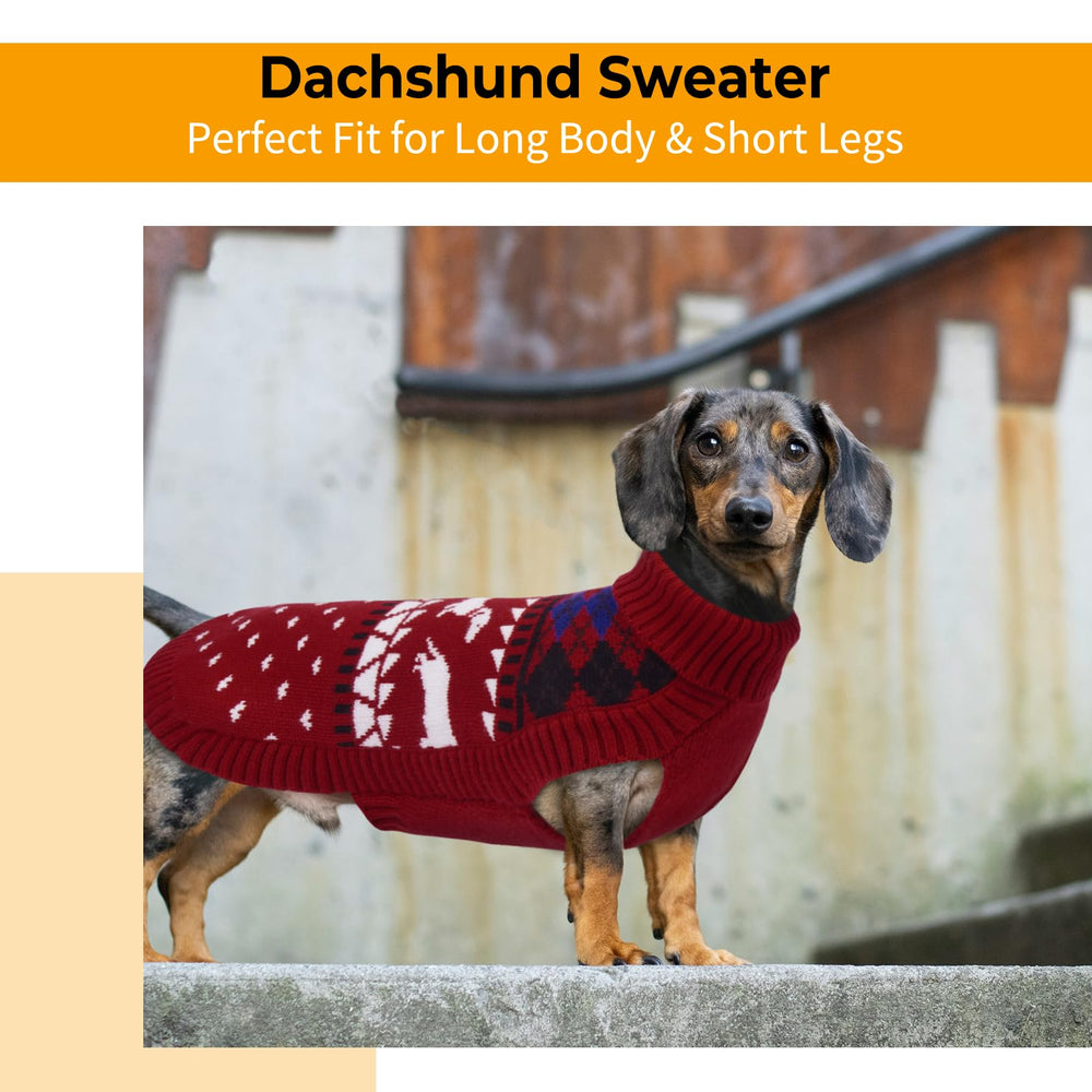 LeLePet suéter dachshund en tallas XS XL para perros de todos tamaños