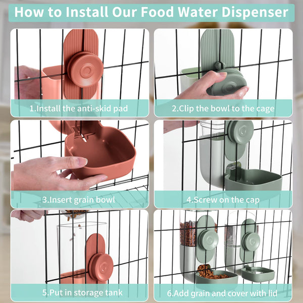 Lemtrflo dispensador con capacidad de 35 onzas para alimento o agua
