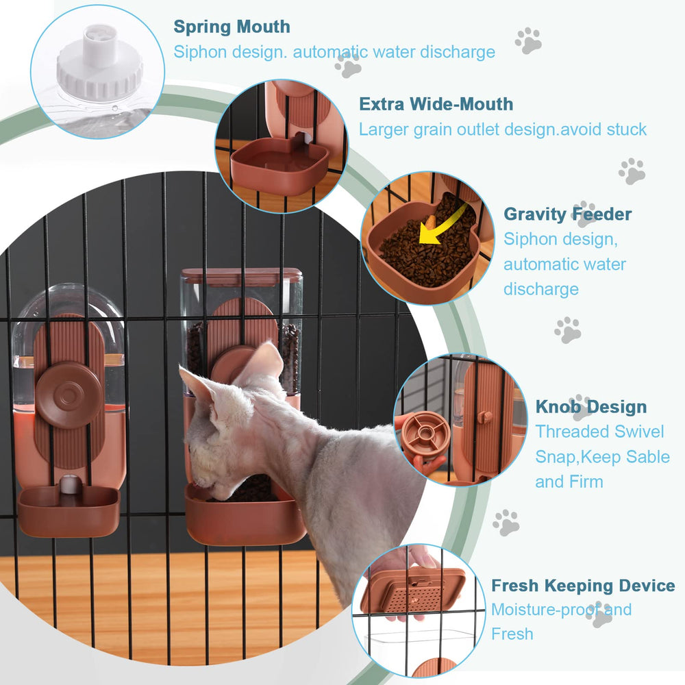 Diseño colgante optimiza el espacio de la jaula para mascotas pequeñas