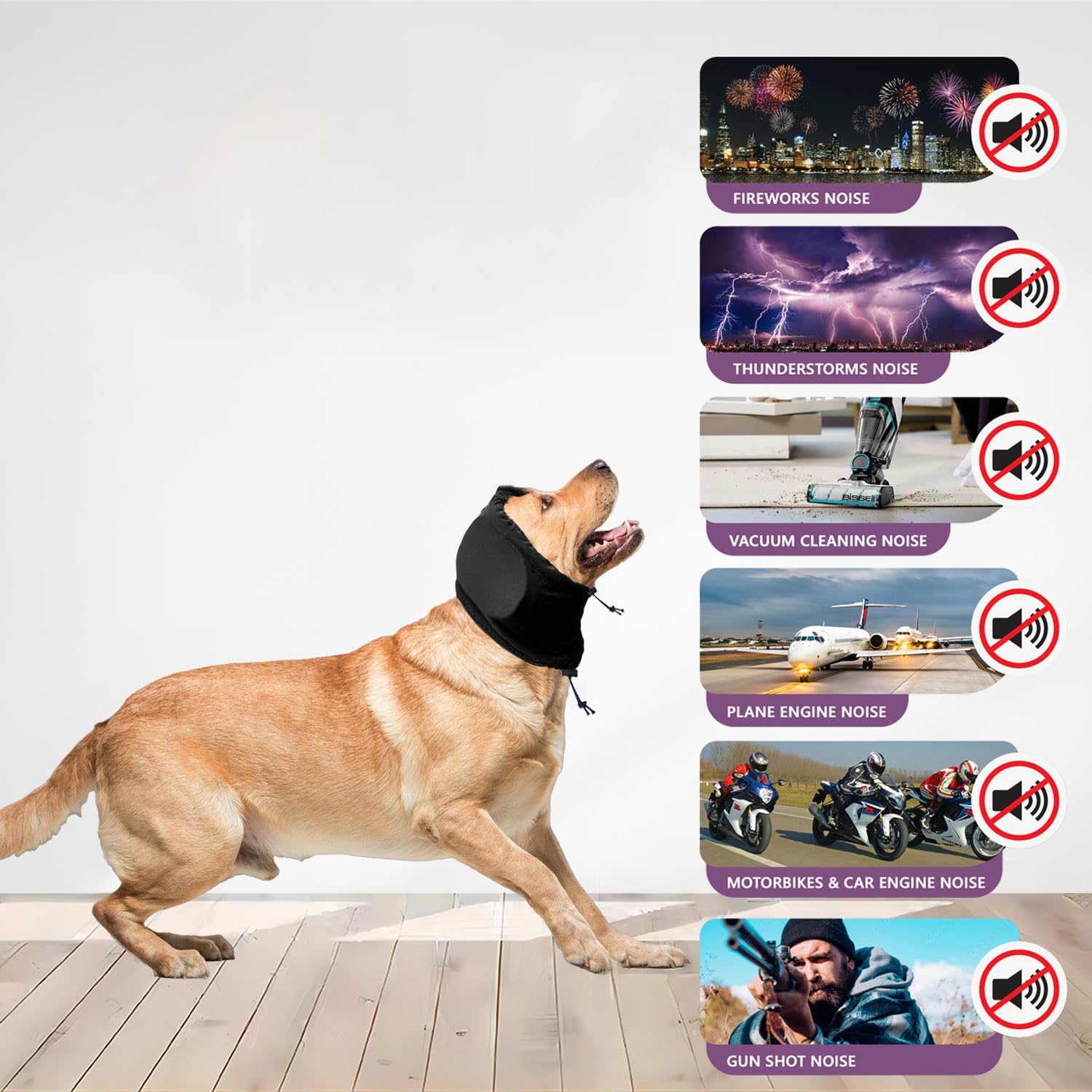 LeongLzt diseño único para orejas caninas, protege con precisión sonidos
