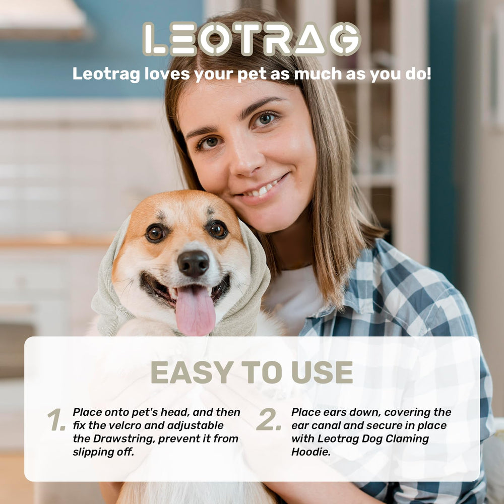 Leotrag Sudadera Calmante para Perros: mantiene la cabeza caliente en días fríos.