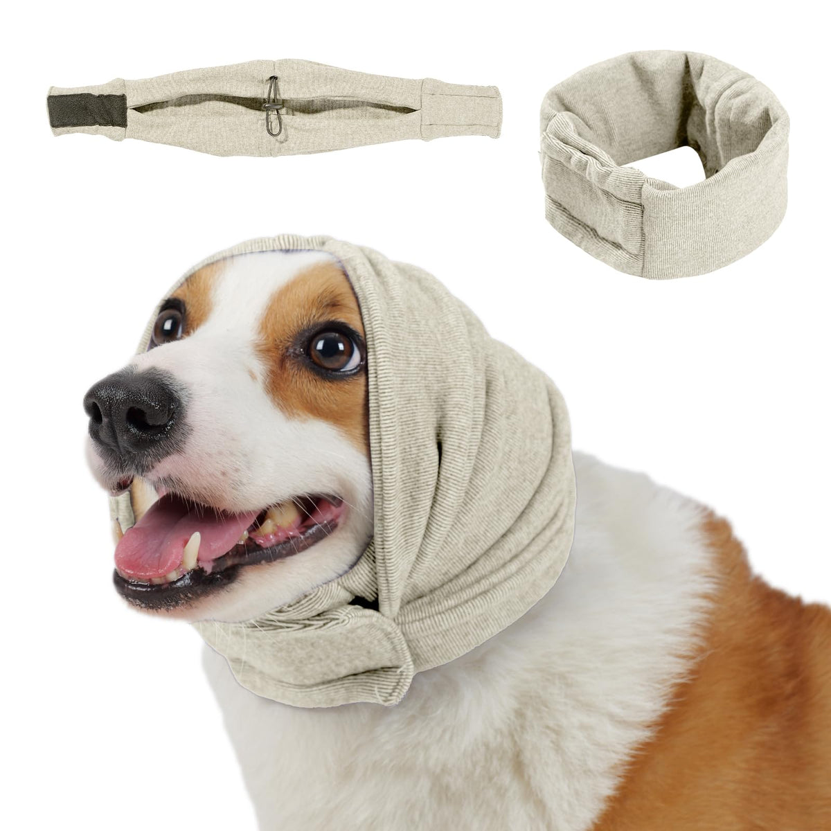 Leotrag Sudadera Calmante para Perros: cierre de velcro ajustable para ajuste cómodo.