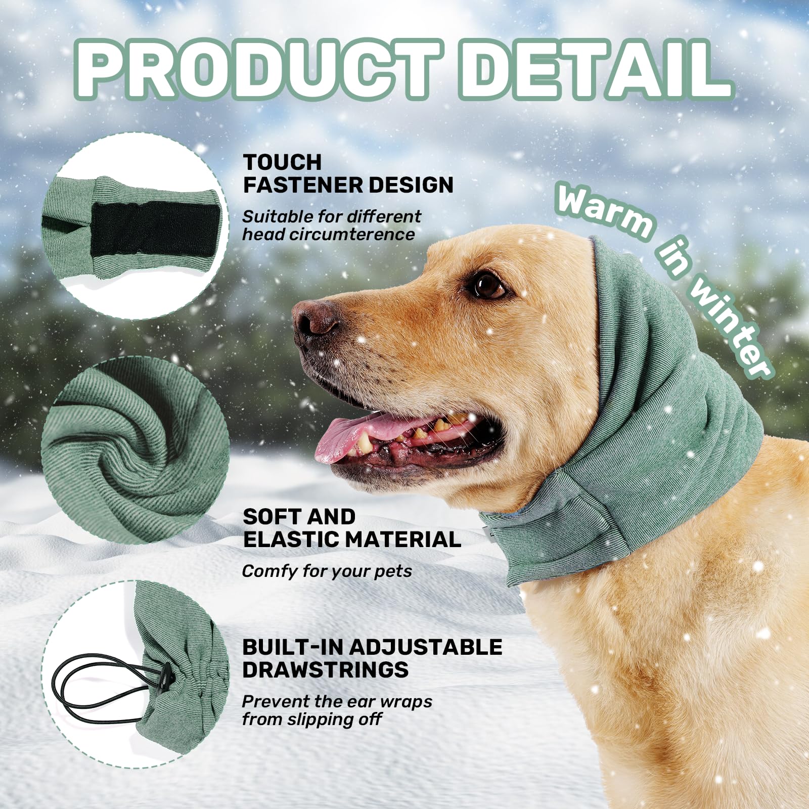 Leotrag Sudadera Calmante para Perros cobertura de cabeza para calor y protección.