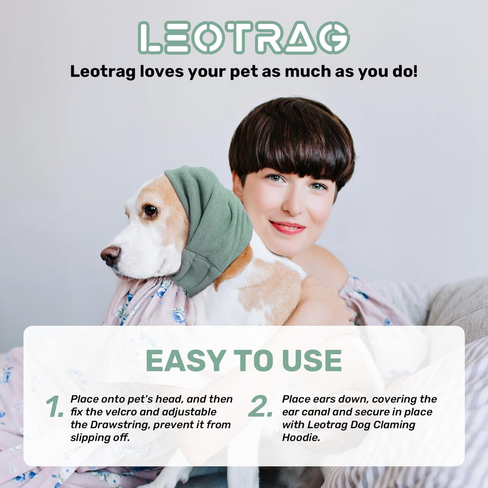 Leotrag Sudadera Calmante para Perros protección contra ruidos en entornos ruidosos.