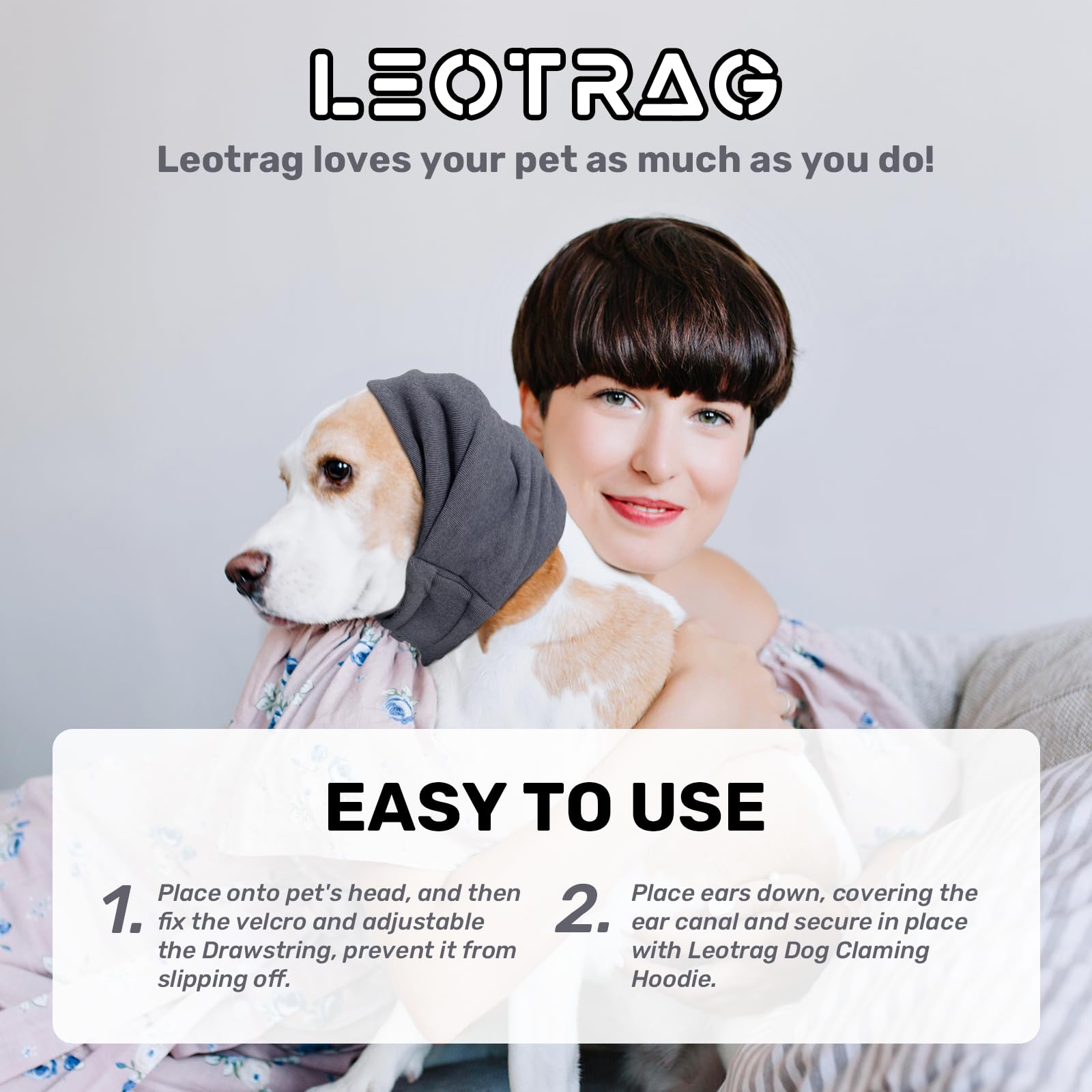 Leotrag uso durante el baño protege orejas y reduce salpicaduras.