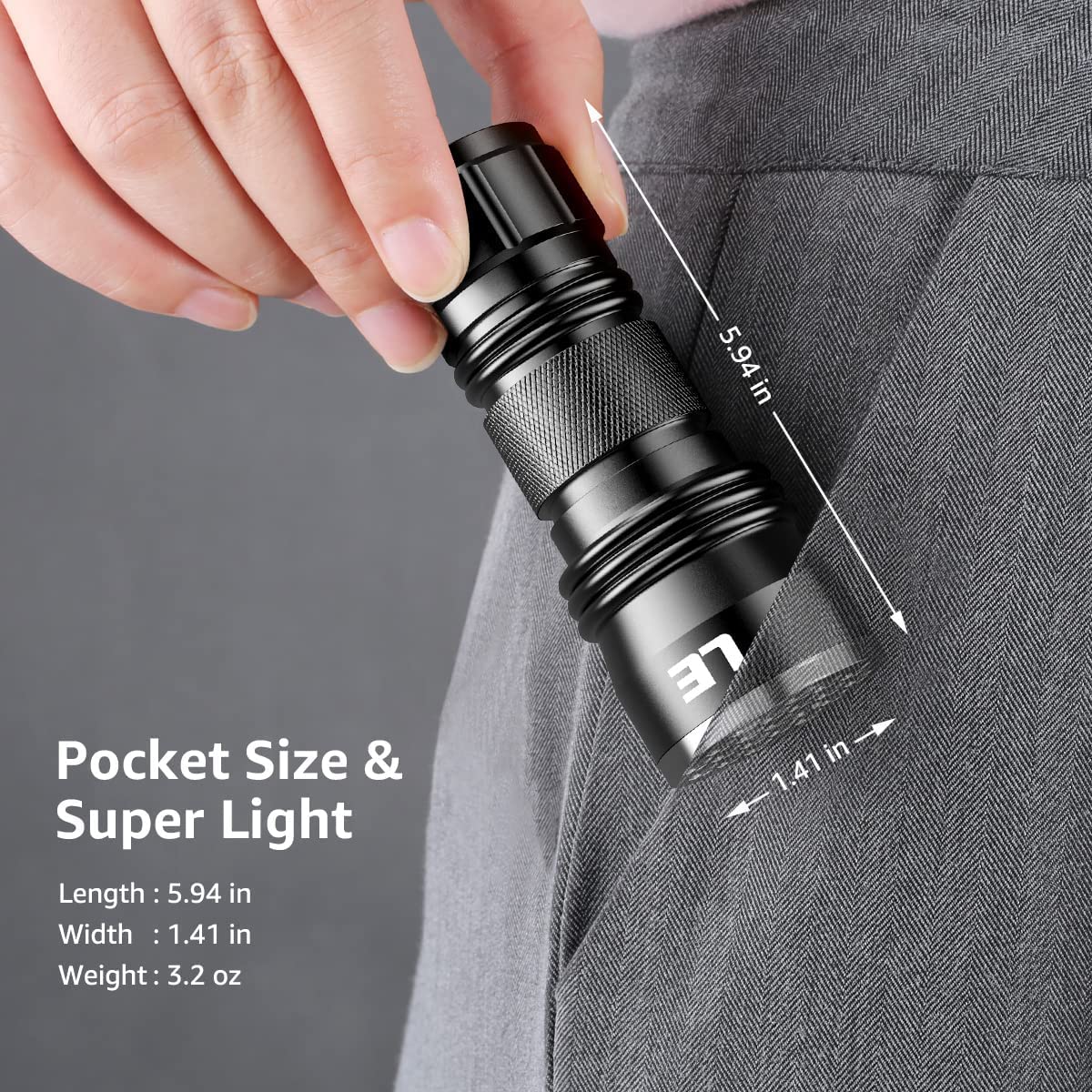 Lepro linterna UV 395nm ilumina tinta invisible en papel