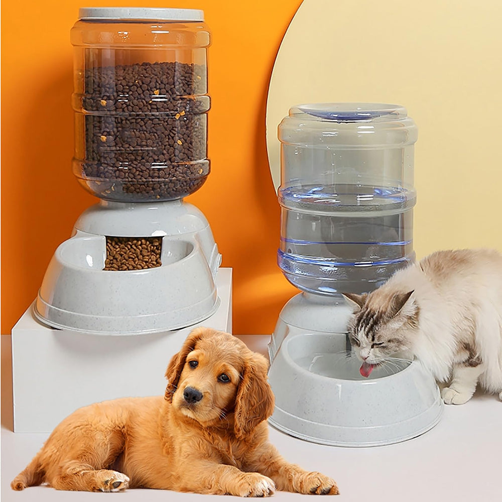 Leptzoa Dispensador automático para mascotas, diseño práctico y limpieza sencilla en casa.