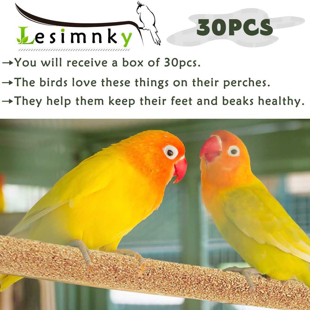 Percha arenada Lesimnky para aves pequeñas, uso diario seguro