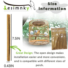 Base de jaula Lesimnky en color amarillo para aves