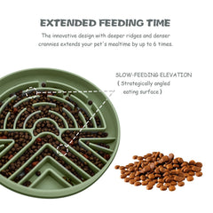 Lesipee Slow Feeder base antideslizante ofrece agarre firme.