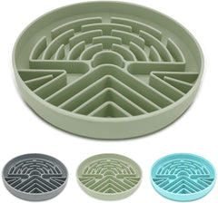Lesipee Slow Feeder externo con base estable para evitar derrames.