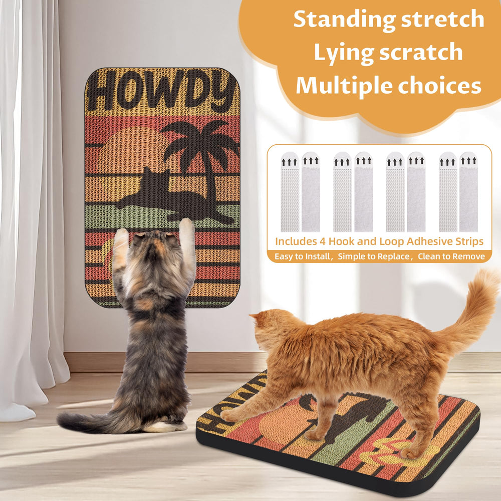 Lesissmer rascador gato pared o suelo, juego flexible