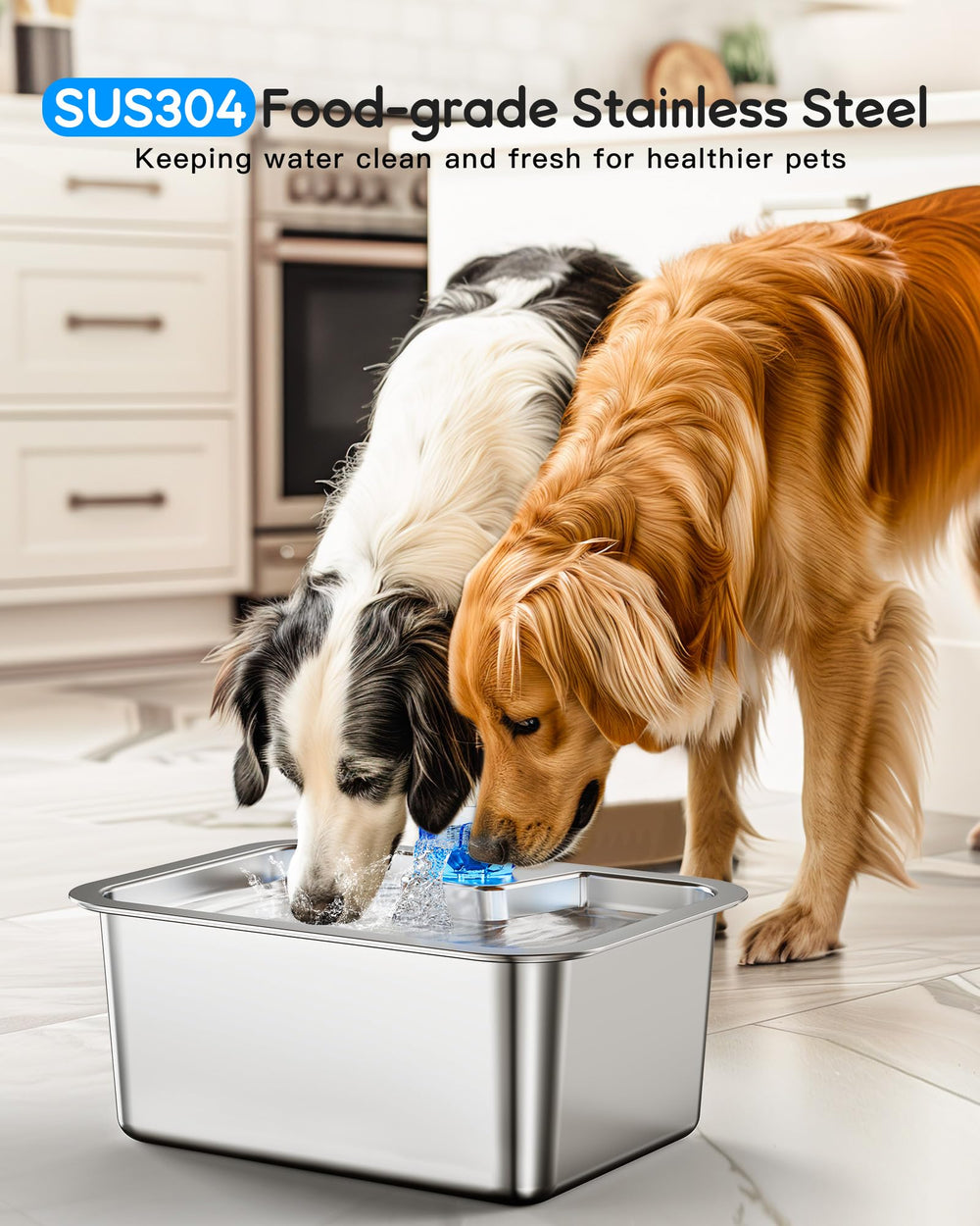 Lesotc con capacidad de 11 litros, ideal para hogares con varias mascotas.