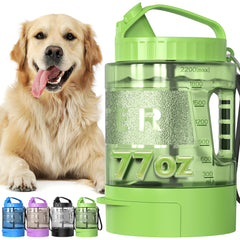 Lesotc botella para perros con 77oz de capacidad, ideal para salidas largas
