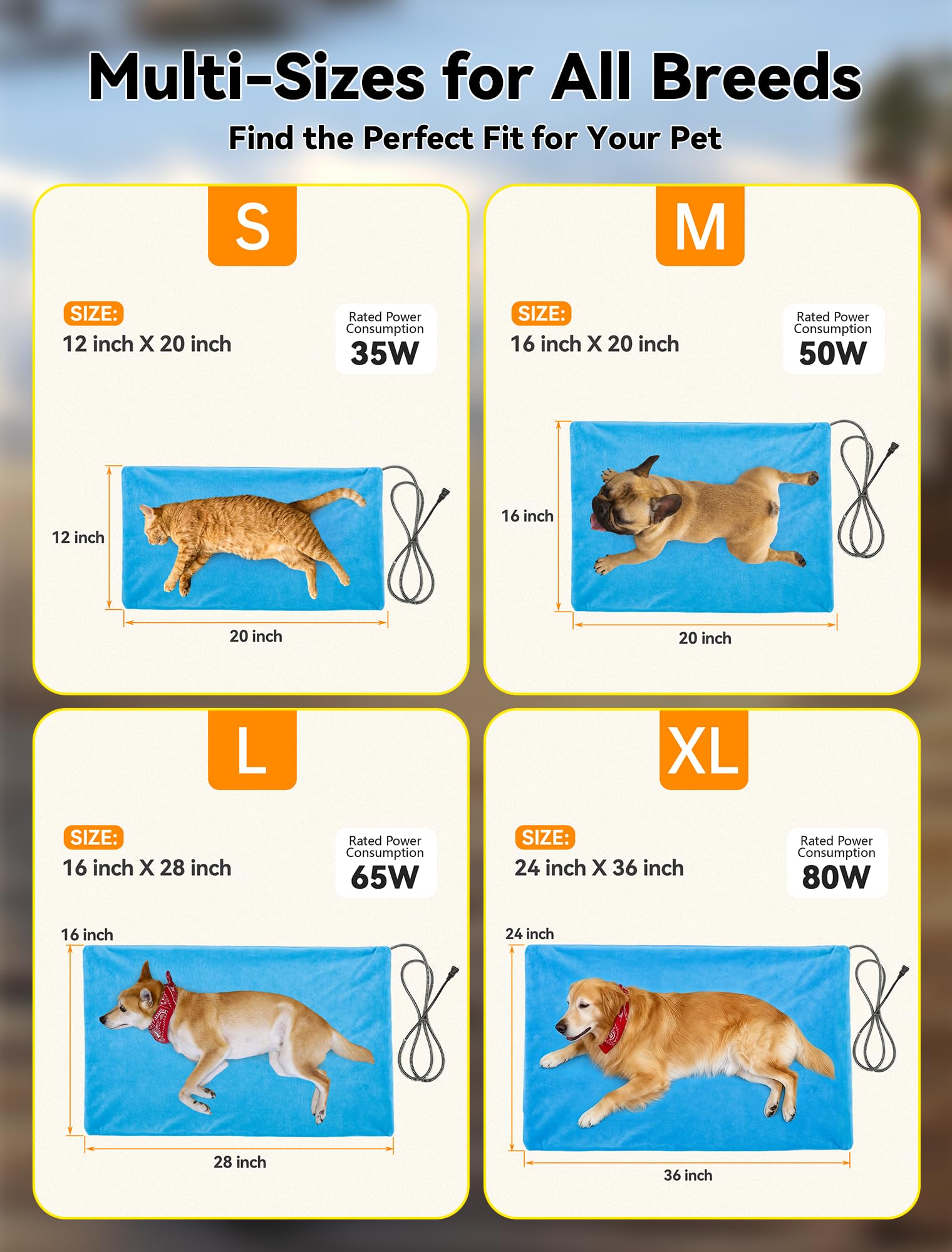 Uso versátil: interior o exterior para perros y gatos.
