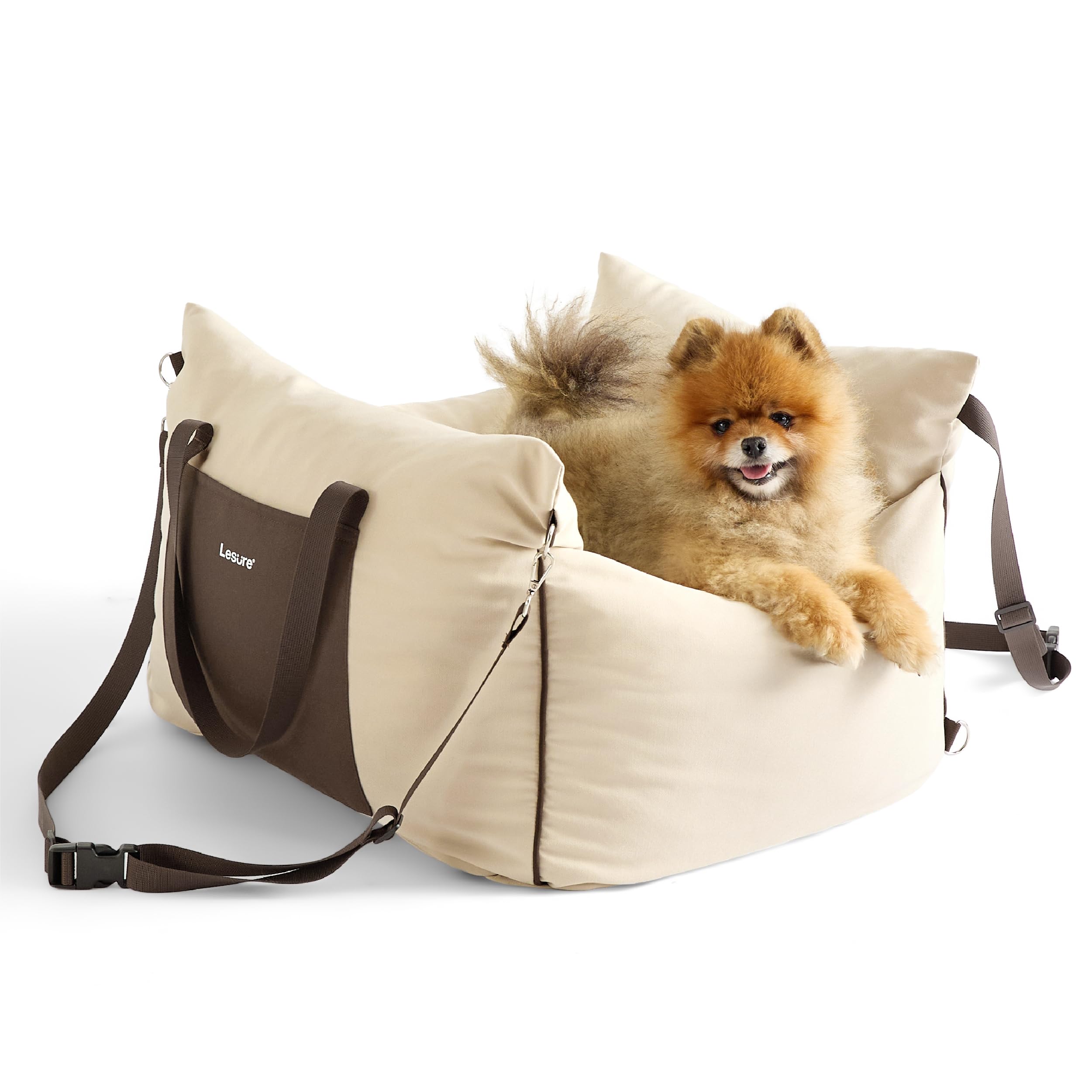LE SURE Lesure: asiento para perro pequeño con gancho de seguridad para viajes seguros.