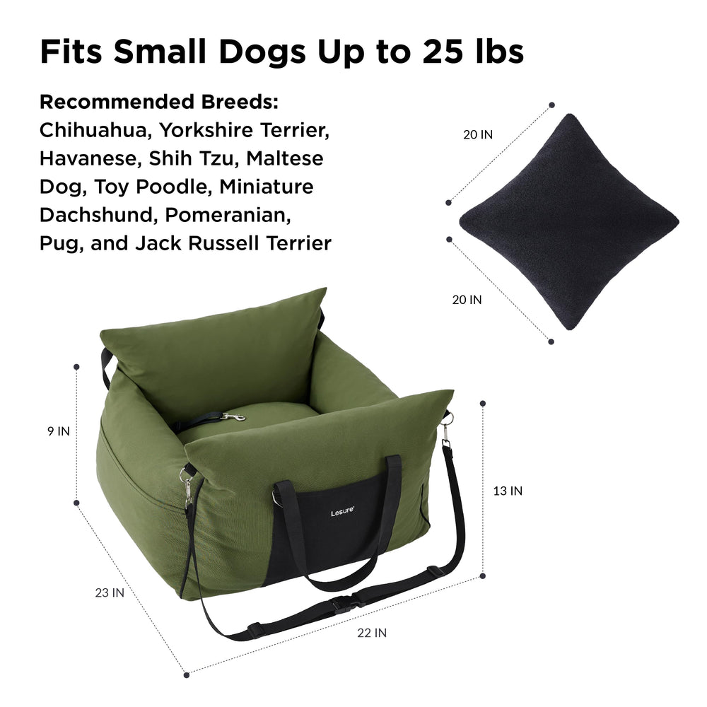 LE SURE bolsillos laterales amplios para llevar accesorios del perro.