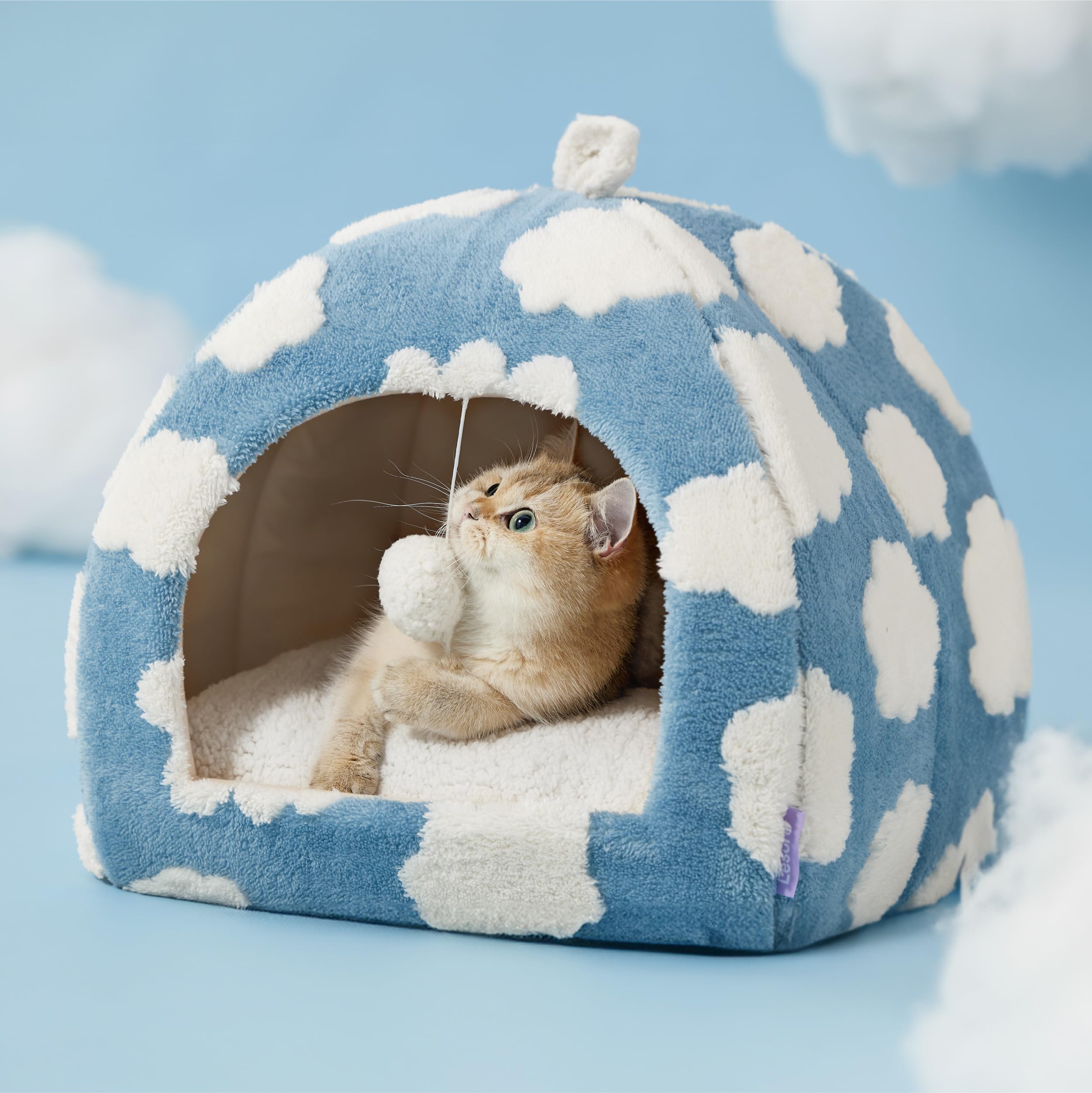 LE SURE Asa de transporte; mover la cama gato con facilidad.