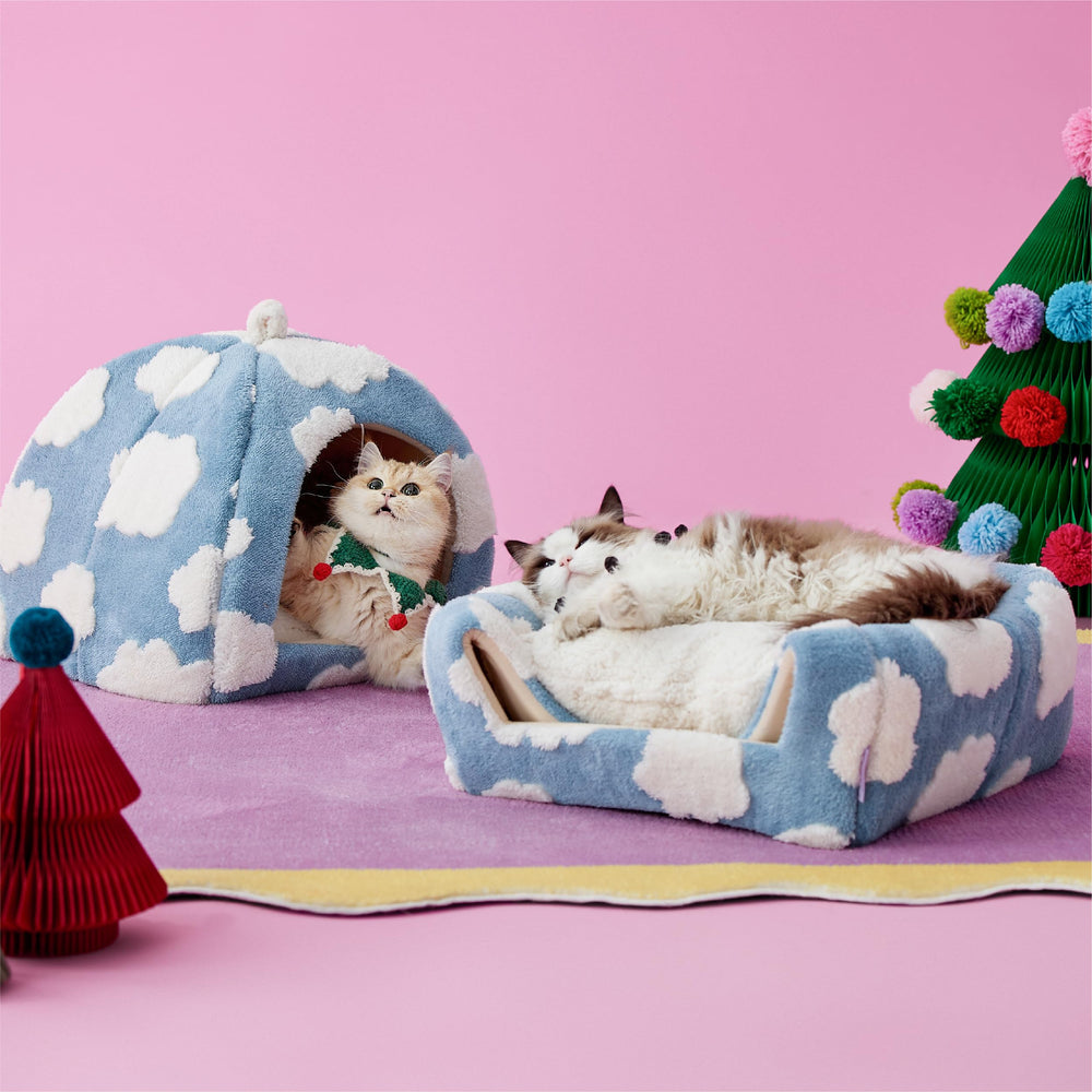 LE SURE Cama Gato Entrada con bola; entretenimiento seguro.
