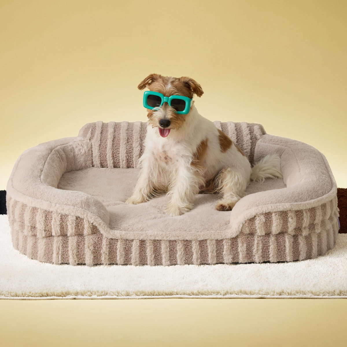 LE SURE Cama para perro mediana con espuma panal ofrece soporte suave para articulaciones.