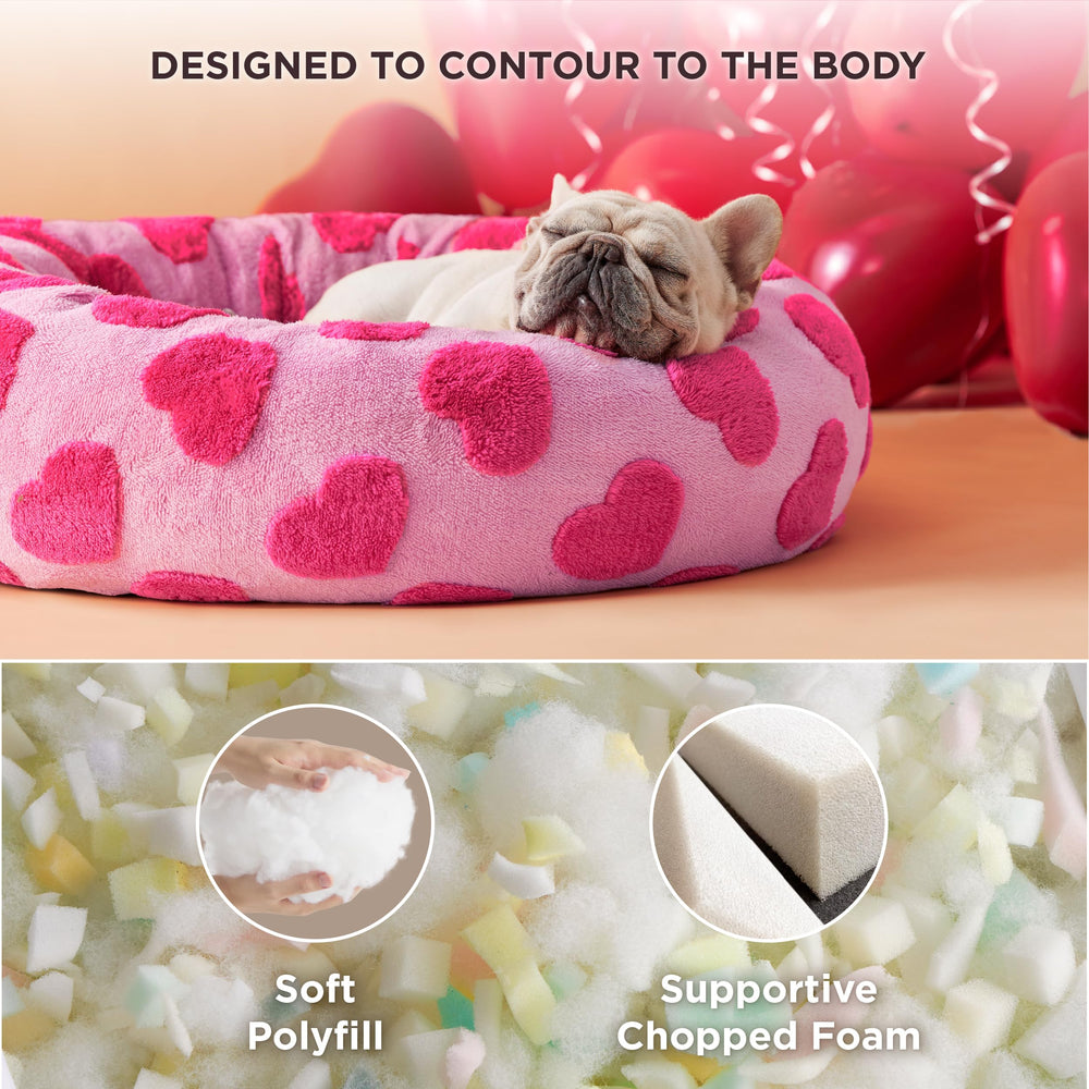 Diseño con corazones y estilo chic para decoración y uso diario de tu mascota.