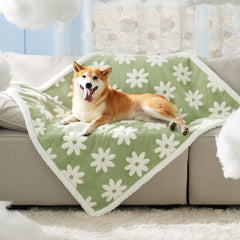LE SURE manta impermeable para perros, textura flor, ideal para uso diario.