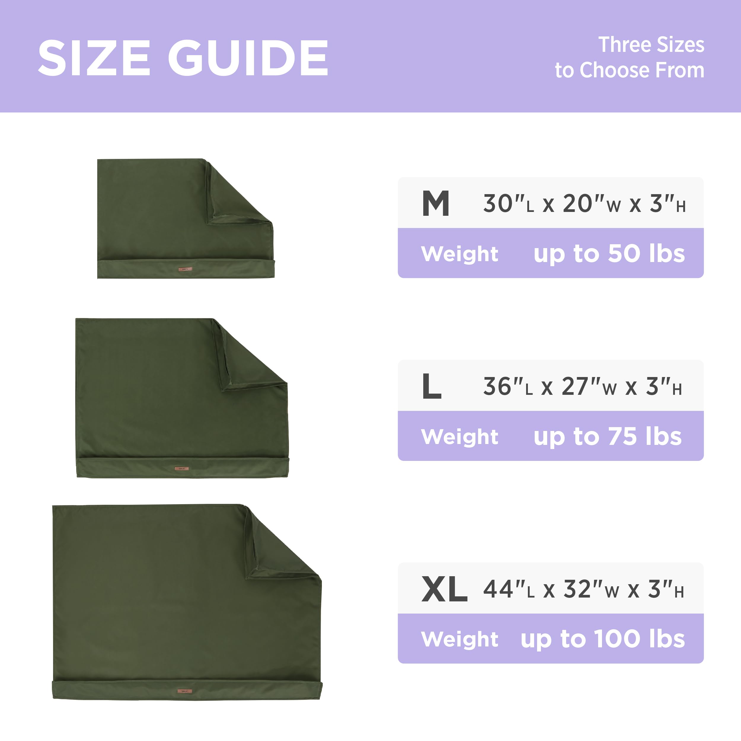 LE SURE medidas-30x20x3-cama-perro-mediana apta para espacios reducidos
