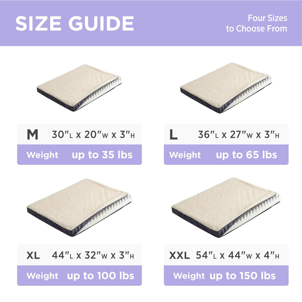 LE SURE: funda grande 36x27x3 pulgadas para perros de tamaño grande.