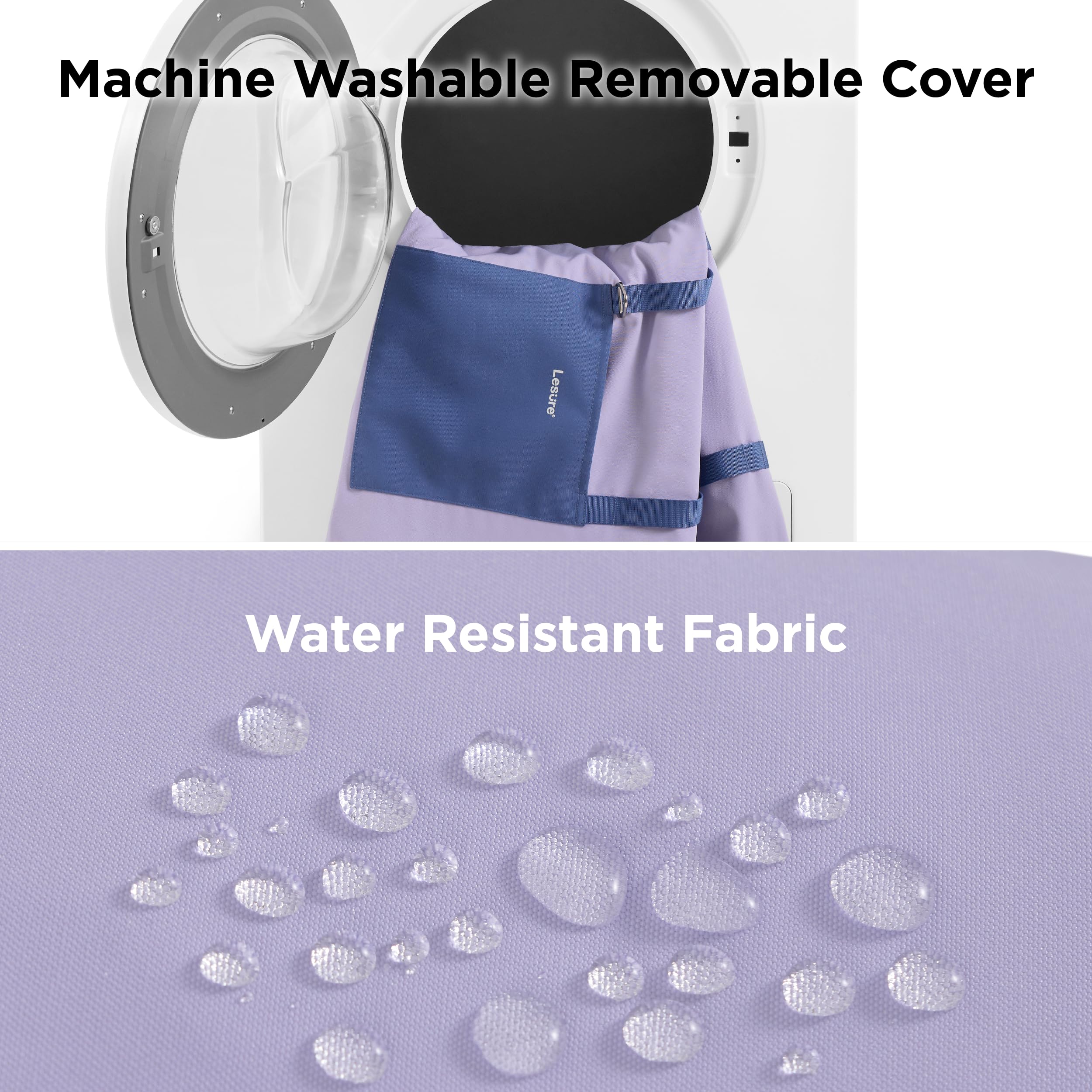 LE SURE Lesure, tejido impermeable y base resistente para viajes limpios.