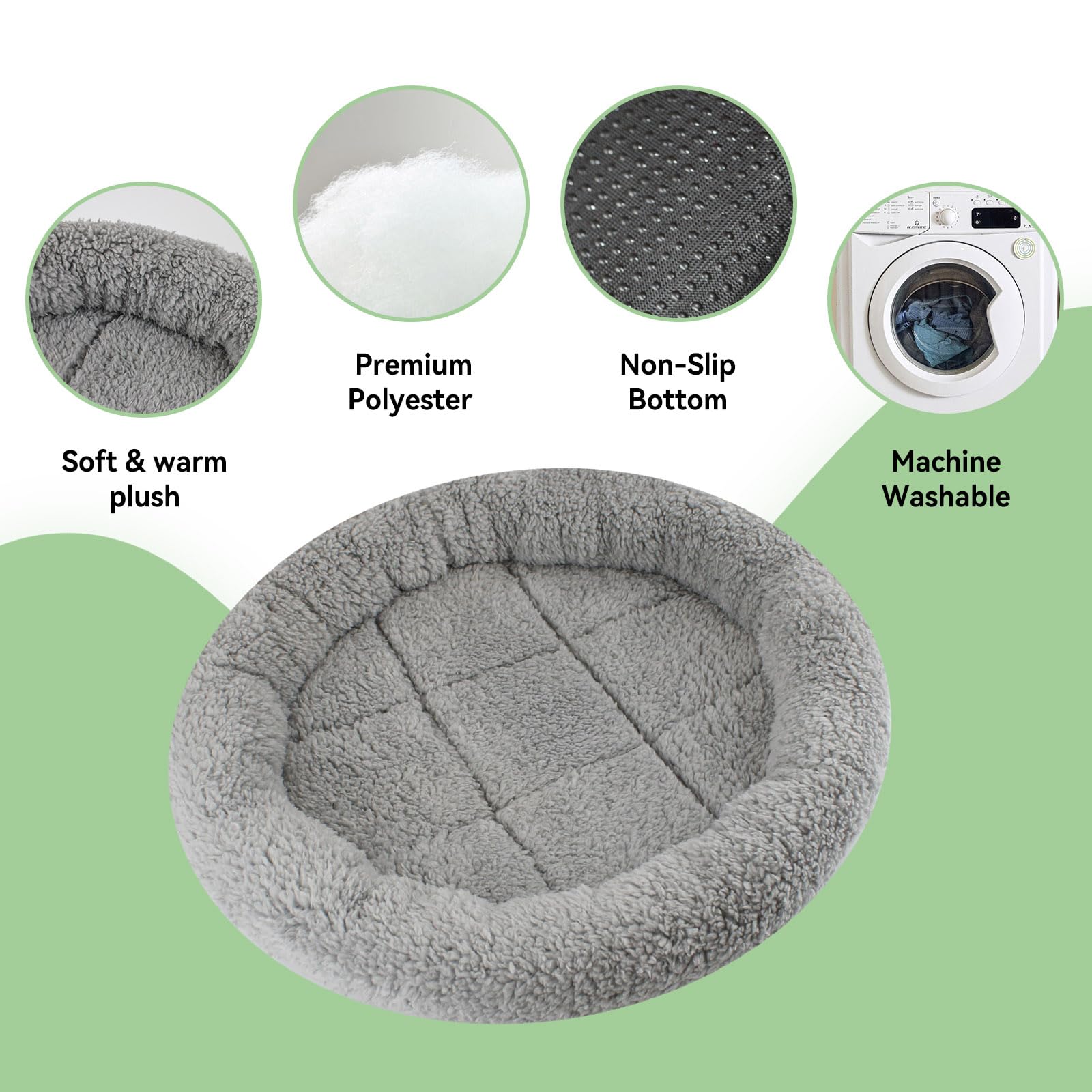 Cama LESYPET con relleno plush para descanso suave y cómodo.