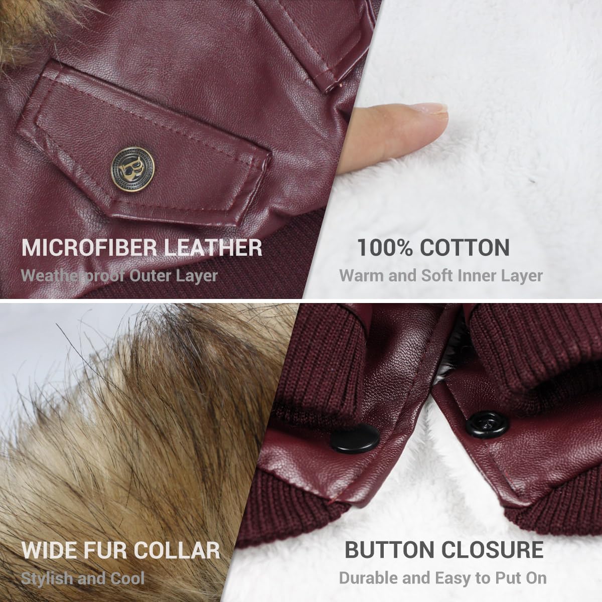 La chaqueta LESYPET invierno: protege contra la lluvia para caminatas al aire libre.
