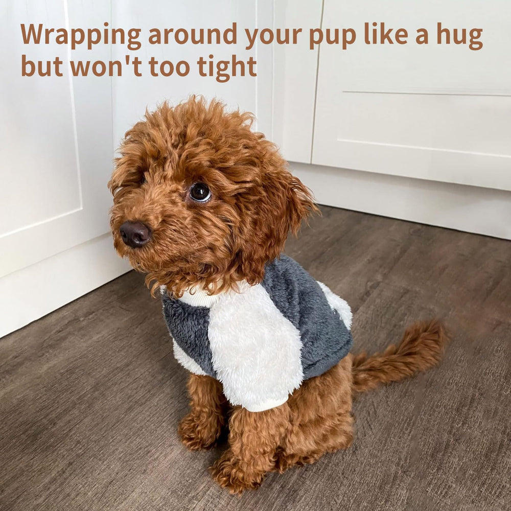 LESYPET sudadera azul para perro vista lateral, movimiento cómodo en casa