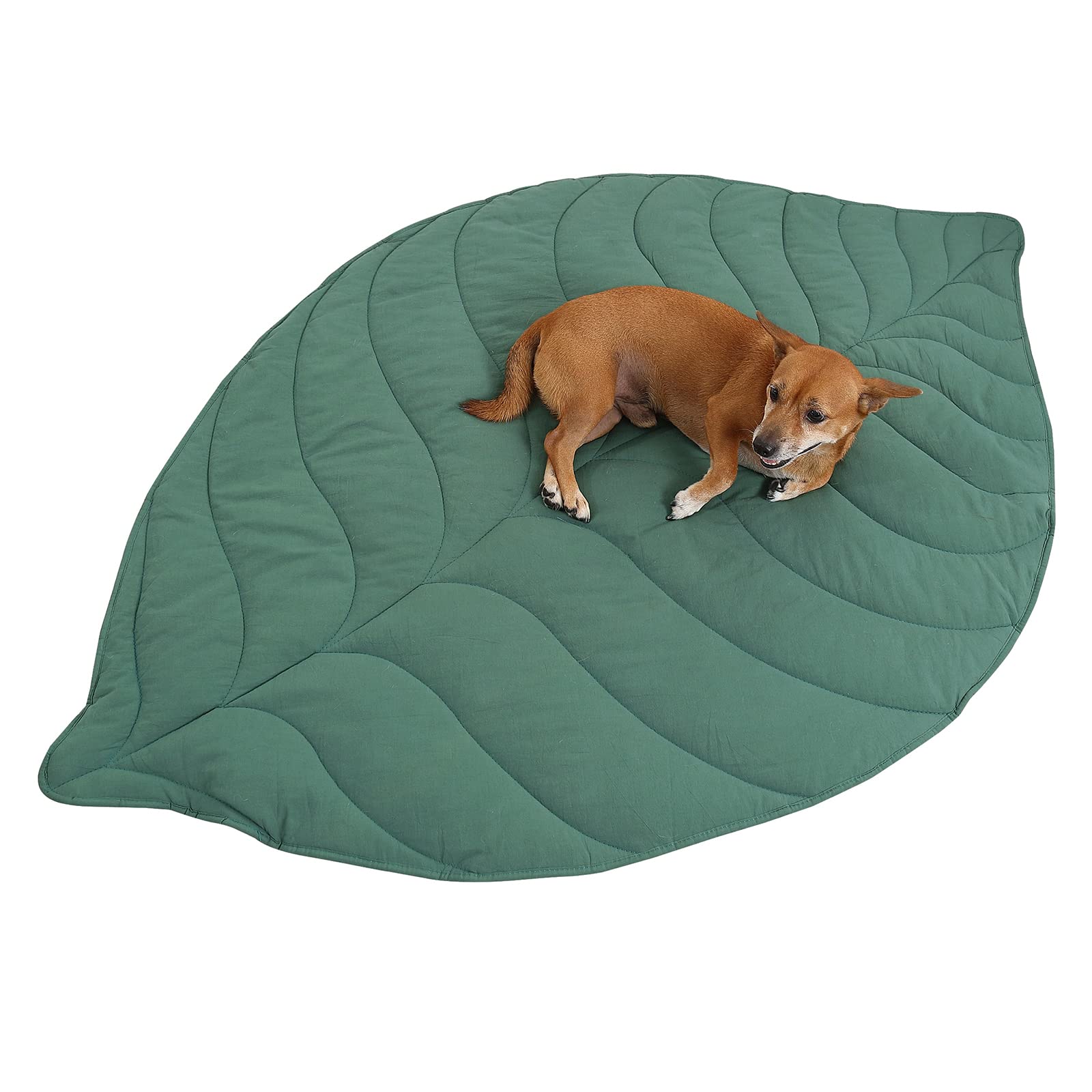 Letalong manta hoja para perro, diseño en hoja suave protege sofá y piel.