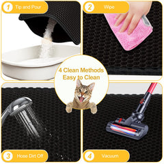 LeToo alfombrilla de doble capa impermeable protege el suelo.